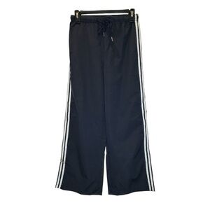 Navy Polyester Side Stripe Track Pants XS NWT
